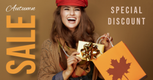 Brun Autumn Sale Facebook 广告 Template