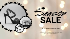 Grijs Season Sale Digitalanzeige Template