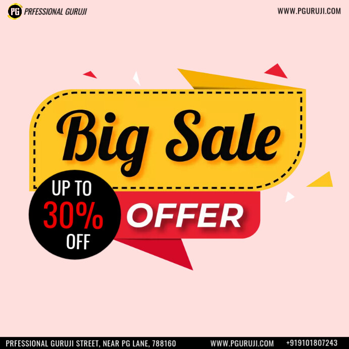 Promo Code Ad Examples sale digital promo ad Template | PosterMyWall