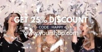 Sale Discount % Price off video Happy Women G template