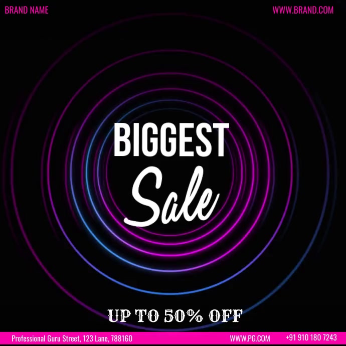 sale event Instagram Post template