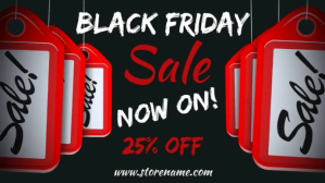 Black Black Friday Sale Tampilan Digital Template