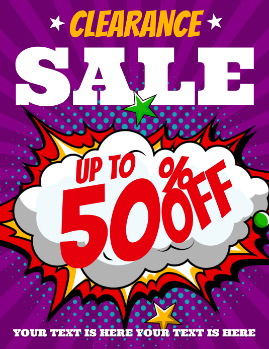 SALE FLYER template