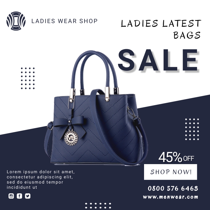 Sale flyer Instagram Post template