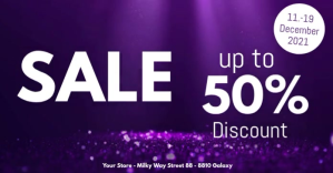 Purple Holiday Sale Facebook Shared Image Template