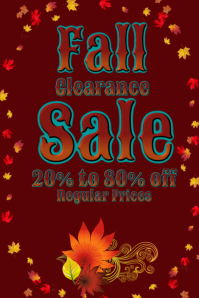 Autumn Fall Season Sale Flyer Template | PosterMyWall