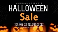 Sale Halloween Facebook Cover Video template