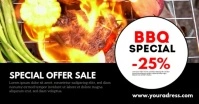 Sale Header Banner Template Barbecue bbq Ad Facebook Shared Image