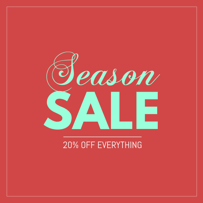 SAle instagram template PosterMyWall