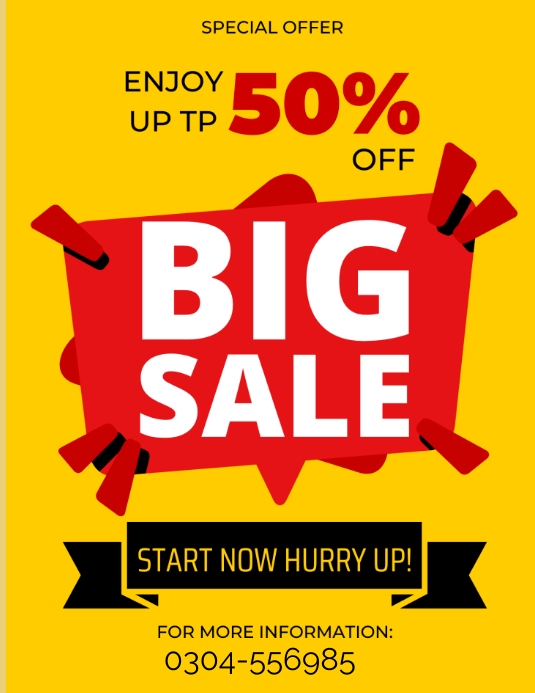 Sales Offer Example Sale offer Template | PosterMyWall
