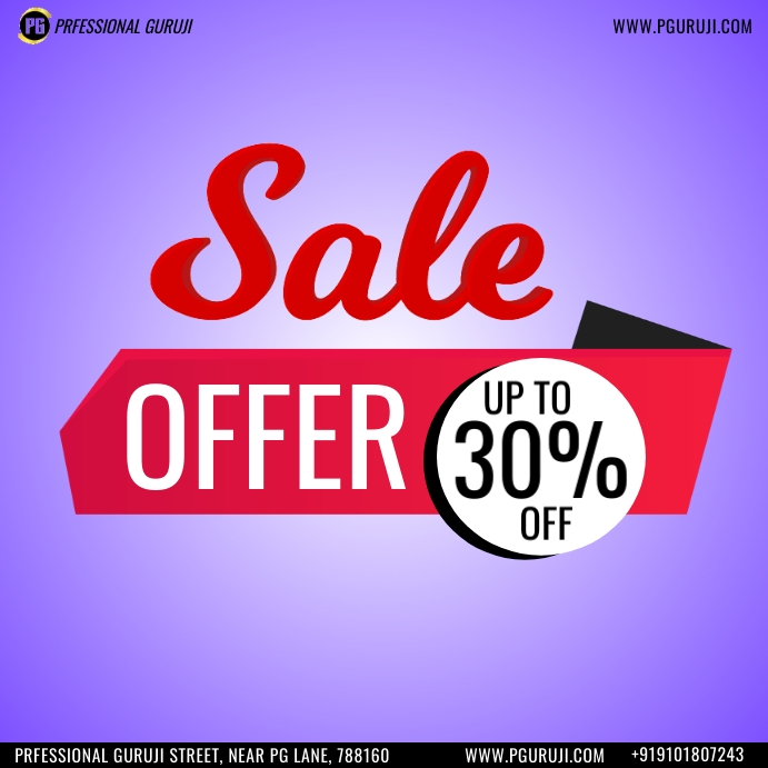 sale offer square template PosterMyWall