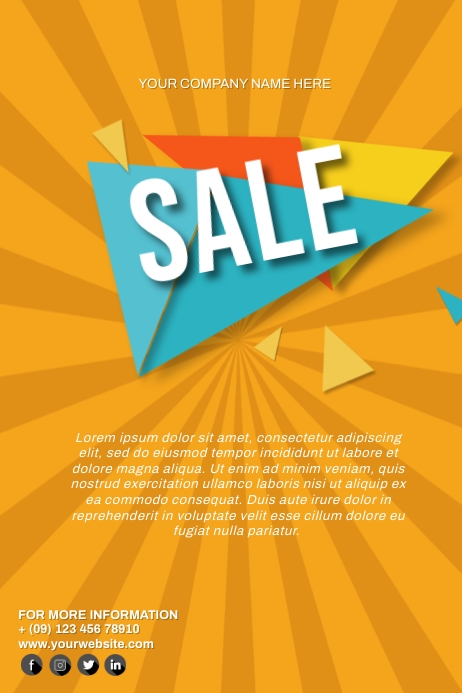 SALE POSTER.E Template | PosterMyWall