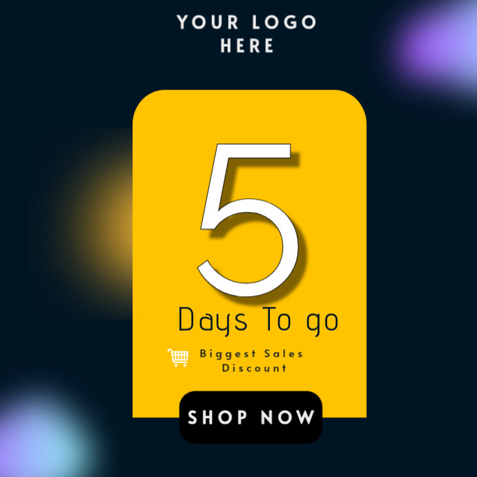 Copy of sale Product Launch Countdown Design | PosterMyWall