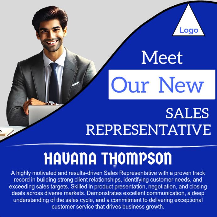 Copy of Sale representative design profile template | PosterMyWall
