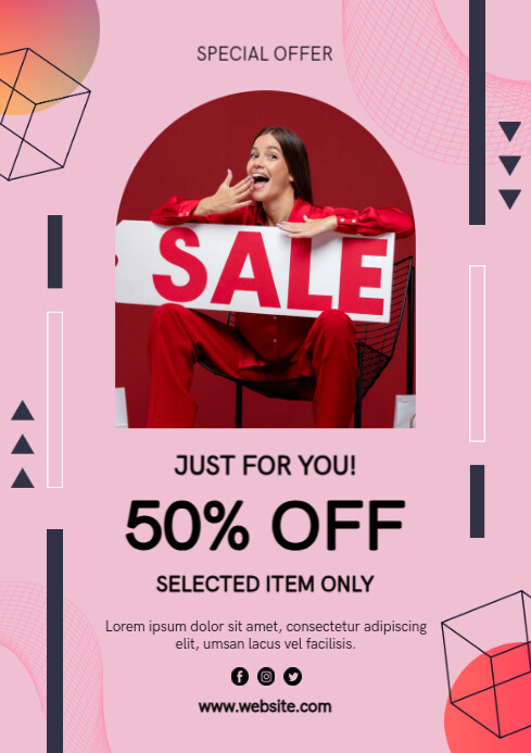 Sale template A4