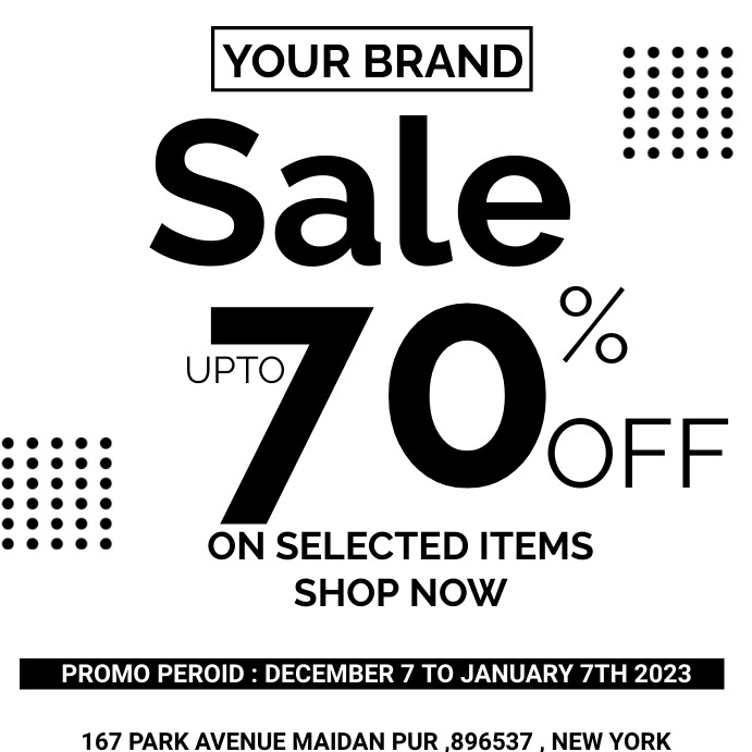 sale upto 70% off template | PosterMyWall