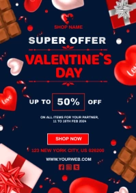 SALE VALENTINE`S DAY SALE ITEMS FOR YOUR PART A4 template