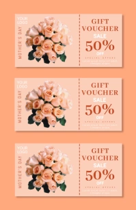 sale voucher,coupon,voucher,raffle Tabloïd template