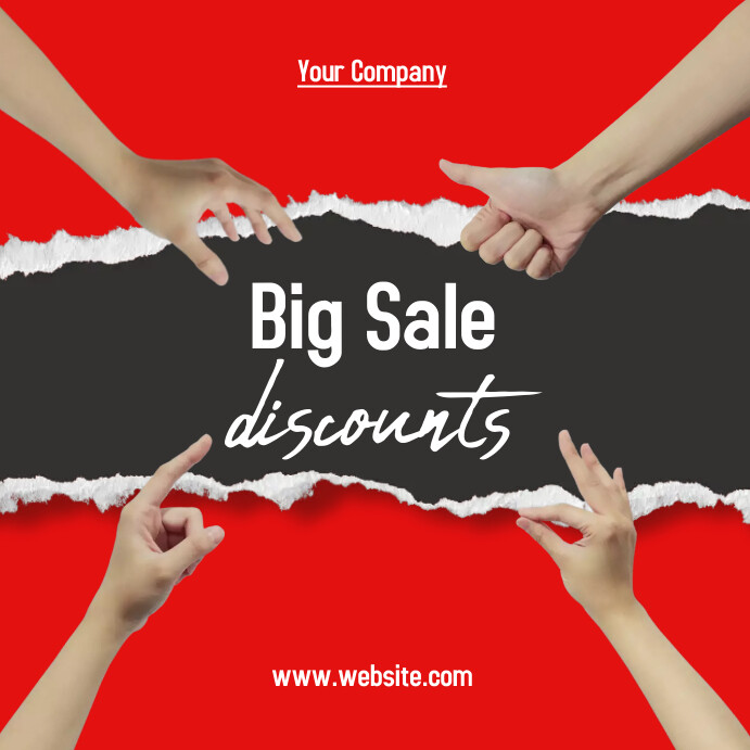 Sales and Discounts Business Post Template PosterMyWall
