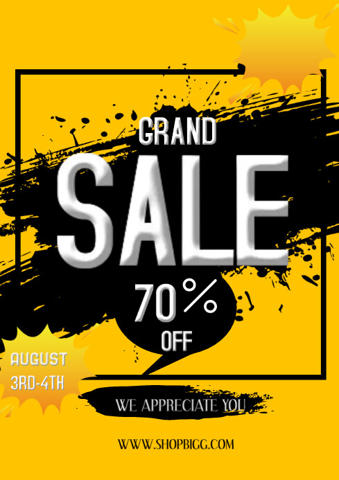 sales design template A4
