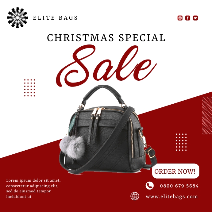 Sales flyer Instagram Post template