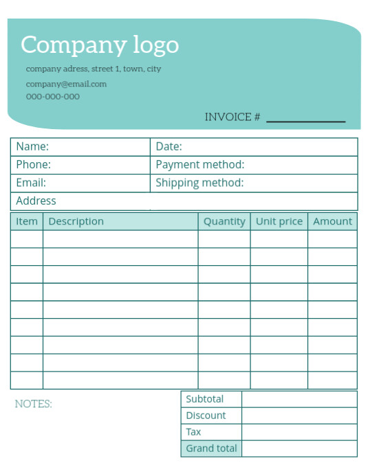 Sale Invoice Pattern Sales invoice template | PosterMyWall