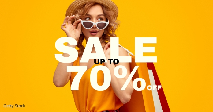 Sales poster Facebook Shared Image template
