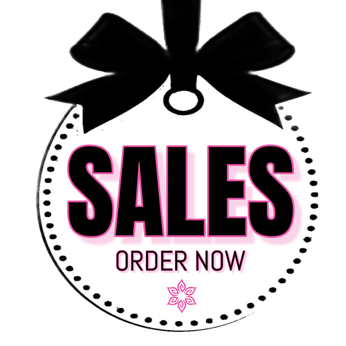 Sales tag black Instagram post Template | PosterMyWall