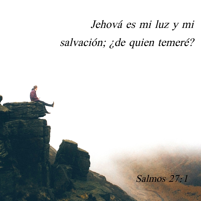Salmos 27:1 Instagram Post template