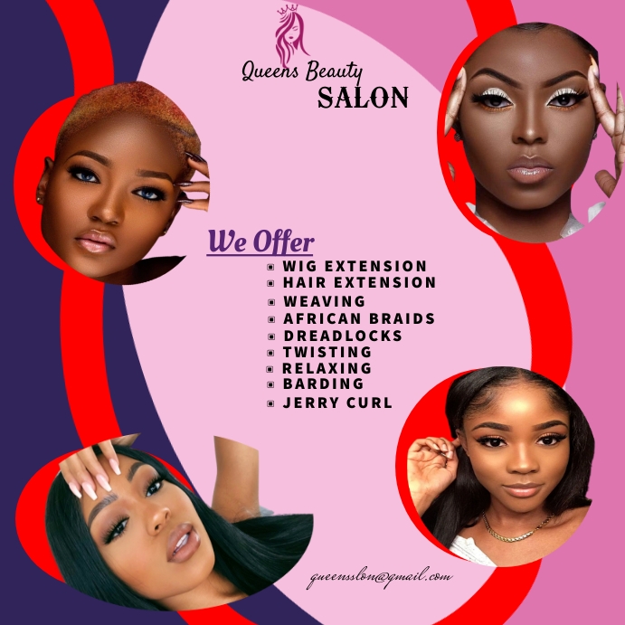 SALON BEAUTY GLOW Instagram Post template