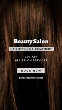 Salon Booking Template with Discount Instagram Story Instagram-Story
