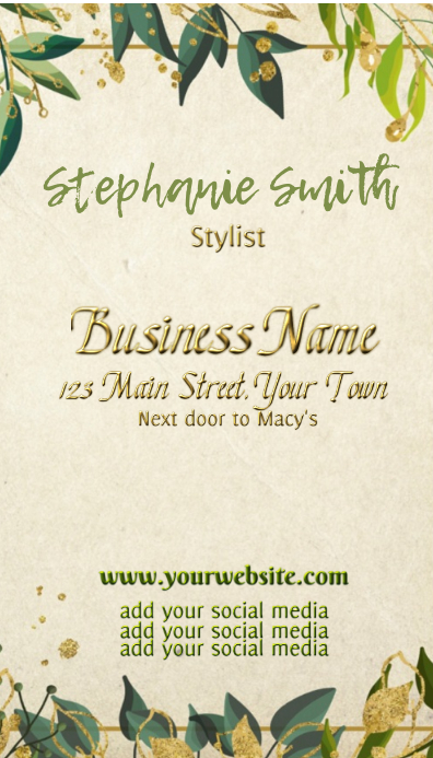 Salon Business Cards Template Postermywall