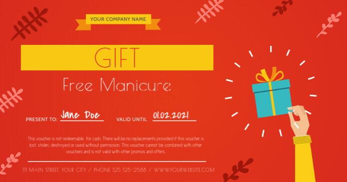 Salon Gift Voucher Immagine condivisa di Facebook template