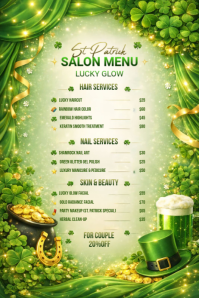 Salon Price List Iphosta template