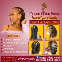 Saloon Flyer Instagram Post template