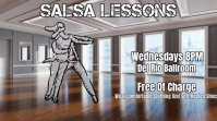Salsa Dance Lessons Digital Display Video template