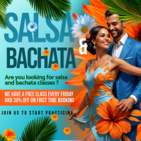 Salsa Dance Poster Templates Publicación de Instagram