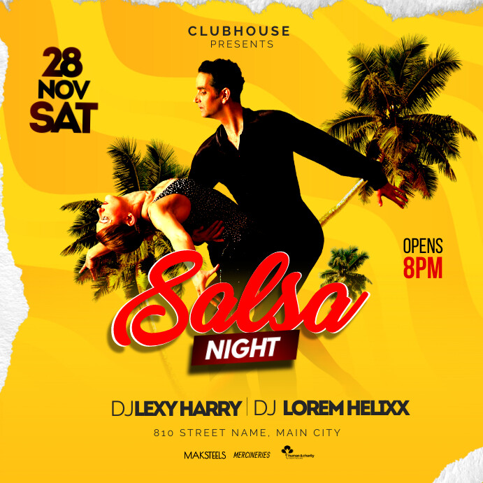 Copy of salsa night | PosterMyWall