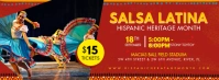 Salsa Night Hispanic Heritage Banner Facebook Cover Photo template