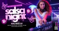 Salsa Night Party Facebook Shared Image template