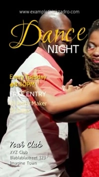 Salsa Night Party Event Latin Dance Story Ad template