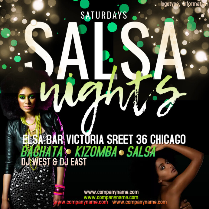 salsa party) bachata dance event (8) Template PosterMyWall