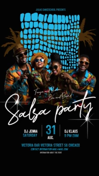 salsa party event template (1) Historia de Instagram