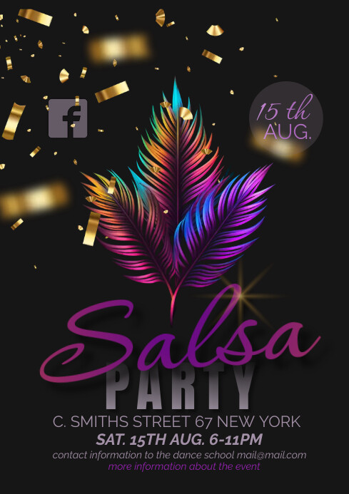 Salsa Party Event Template PosterMyWall