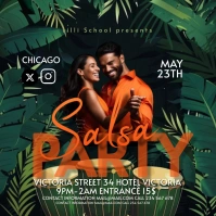 salsa party school template Instagram Post