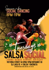 salsa social template A4