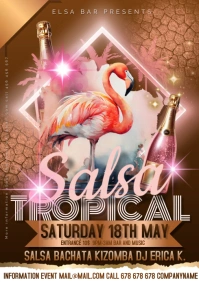 salsa tropical template A4