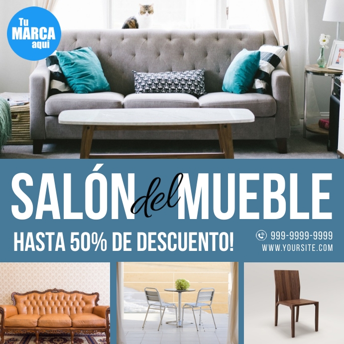 Salón del mueble furniture instagram ad template