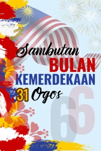 SAMBUTAN BULAN KEMERDEKAAN Poster template