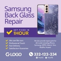 Samsung Back Glass Repair Instagram template